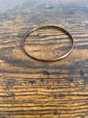 Slim Bronze-Tone Metal Bangle Bracelet - Women Jewelry